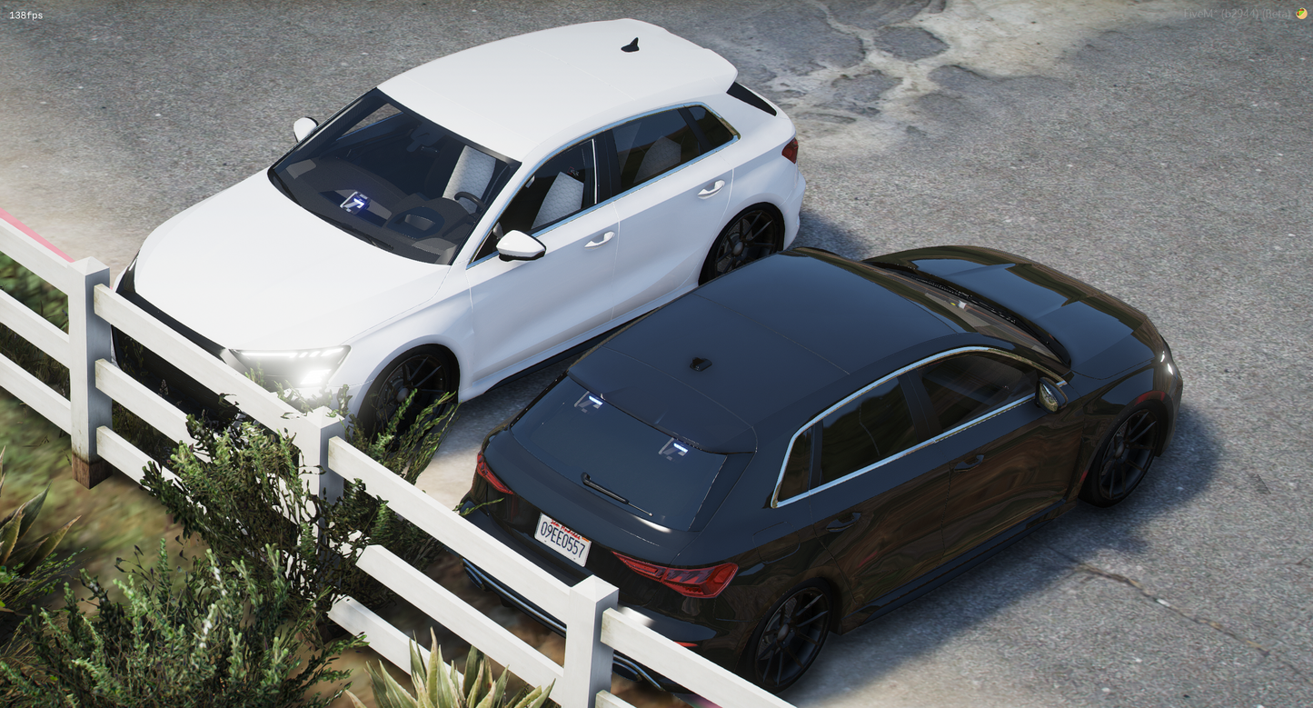 Audi RS3 Sport Back Unmarked [Debaged]